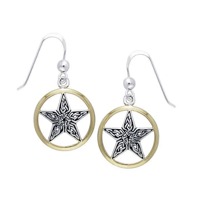 zirconia earrings for women -luxury earrings for women -Celtic Knot The Star Earrings TEV2947