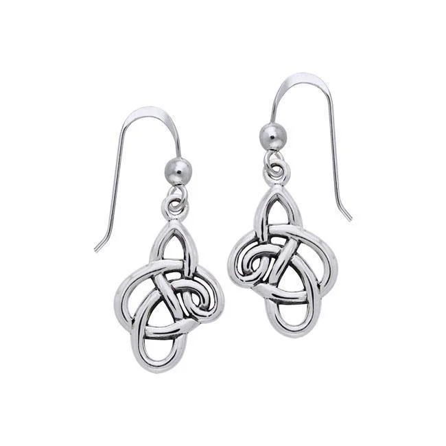 bold earrings for women -gemstone stud earrings for women -Modern Celtic Knot Earrings TER981