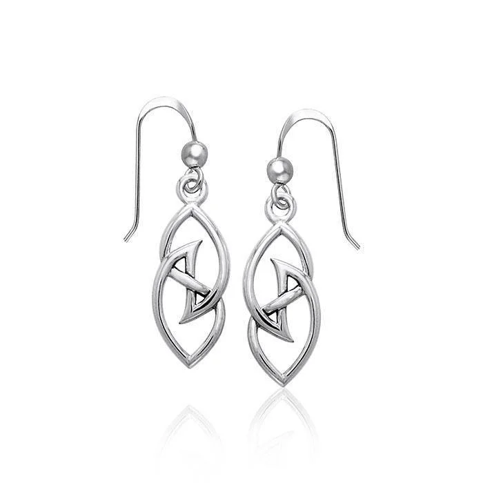 luxury earrings for brides -pearl earrings for women -Modern Celtic Knot Earrings TER980