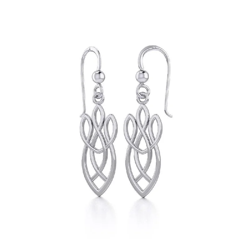 crystal earrings for women -drop earrings for women -Celtic Knotwork Sterling Silver Earrings TE1196