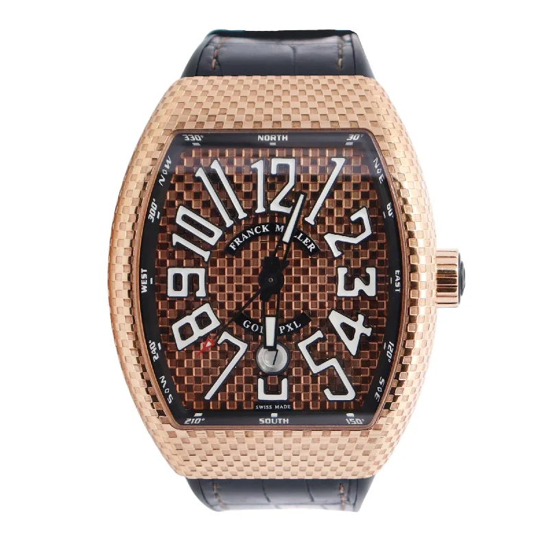 Franck Muller Vanguard 43mm Gold Dial Watch Ref# V 45 SC DT