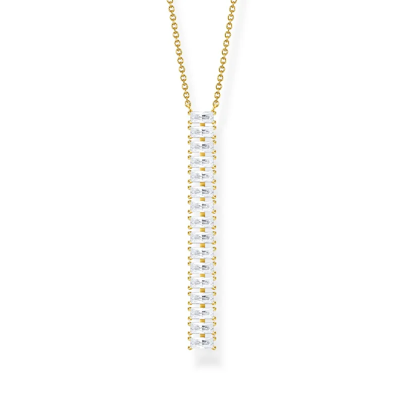 elegant necklaces for women -sparkling necklaces for women -Thomas Sabo Necklace White Stones Gold