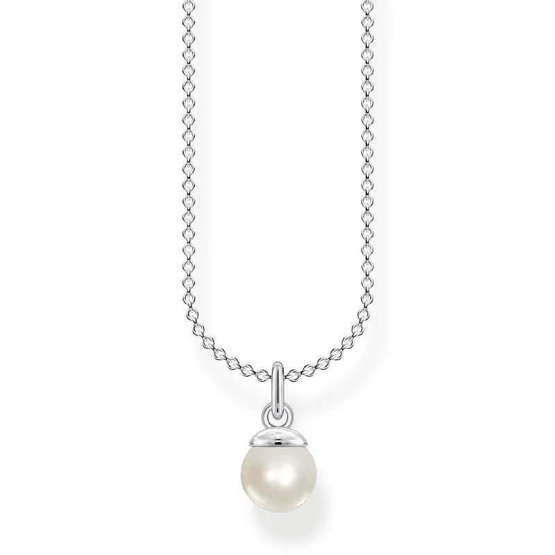 matching necklace and earrings sets -gemstone pendant necklaces for women -Thomas Sabo Necklace Pearl