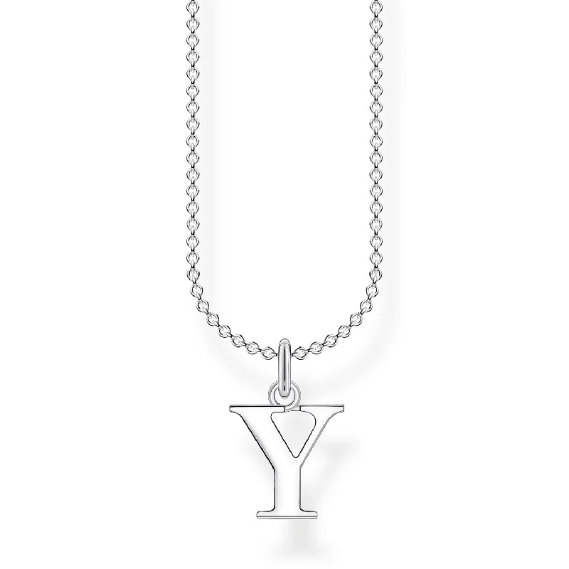 custom necklaces for women -statement necklaces for women -Thomas Sabo Necklace Letter Y