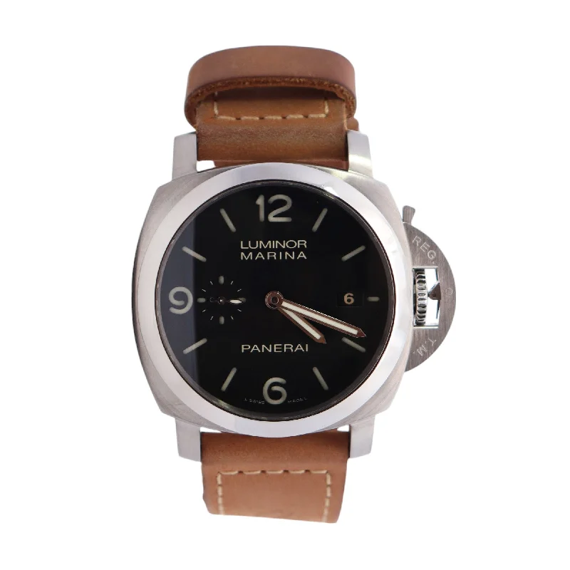 Panerai Luminor 44mm Black Dial Watch Ref# PAM00312