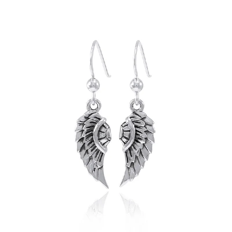 multi-strand earrings for women -luxury earrings for women -Angel Wing Sterling Silver Earrings TER1622