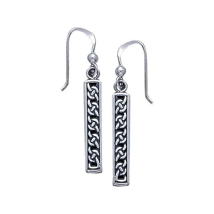 big hoop earrings for women -pearl earrings for women -A journey worthy of the ultimate eternity ~ Celtic Knotwork Sterling Silver Dangle Earrings TE2290