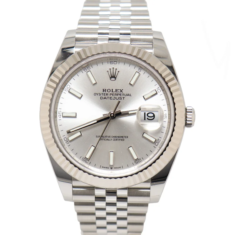 Rolex Datejust 41mm Silver Dial Watch Ref# 126334