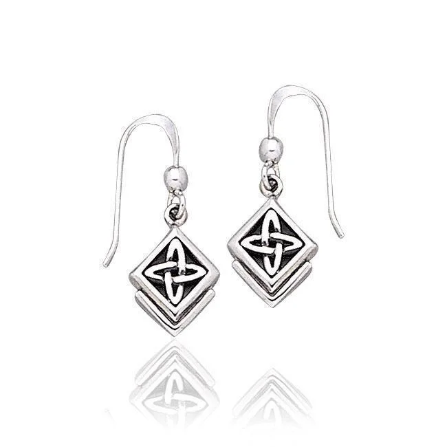 matching earrings and bracelet sets -personalized earrings for women -Celtic Knotwork Sterling Silver Earrings TE1128