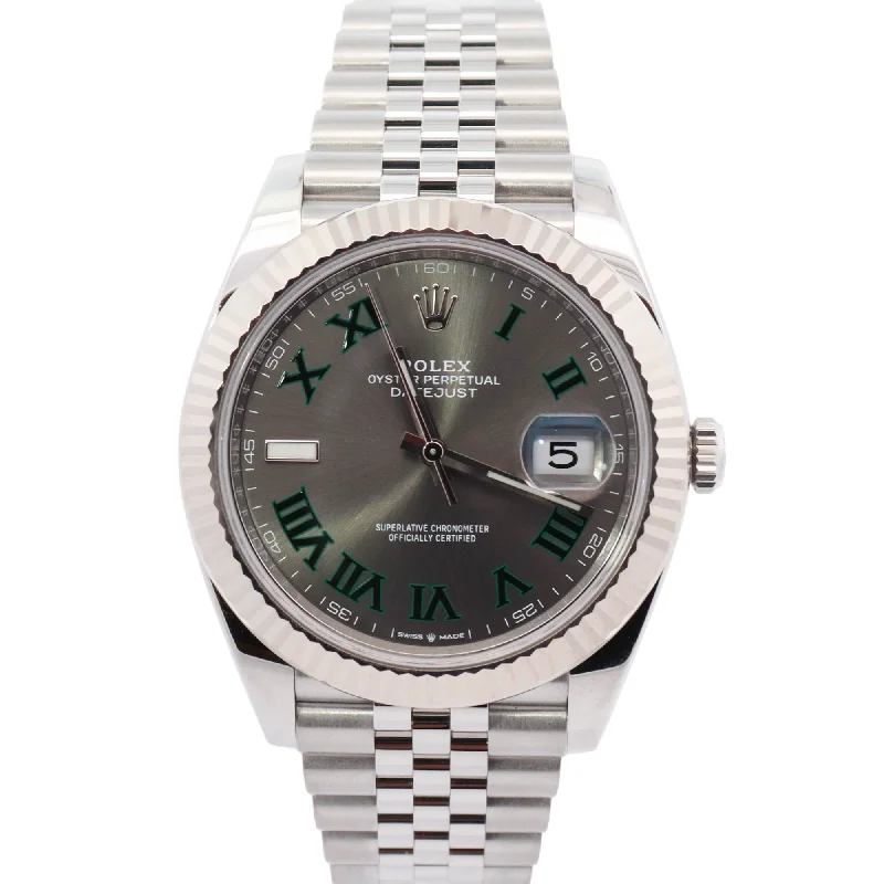 Rolex Datejust 41mm Wimbledon Dial Watch Ref# 126334