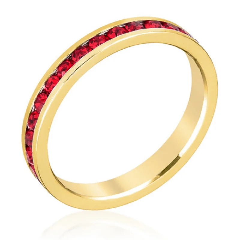 Ruby-Red-Gold-Tone