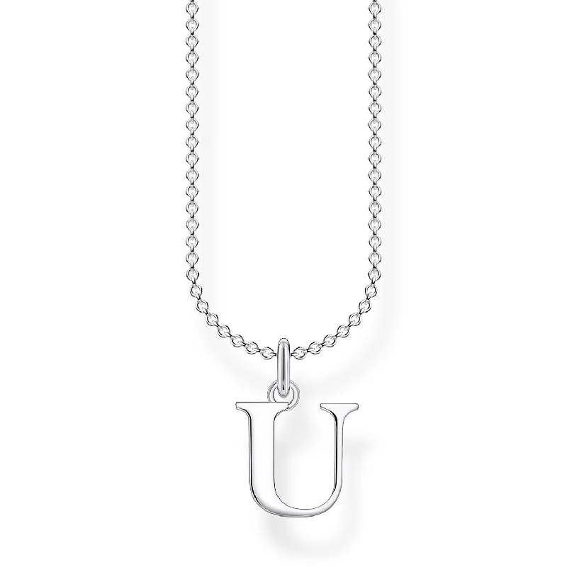 choker necklaces for women -dainty necklaces for women -Thomas Sabo Necklace Letter U