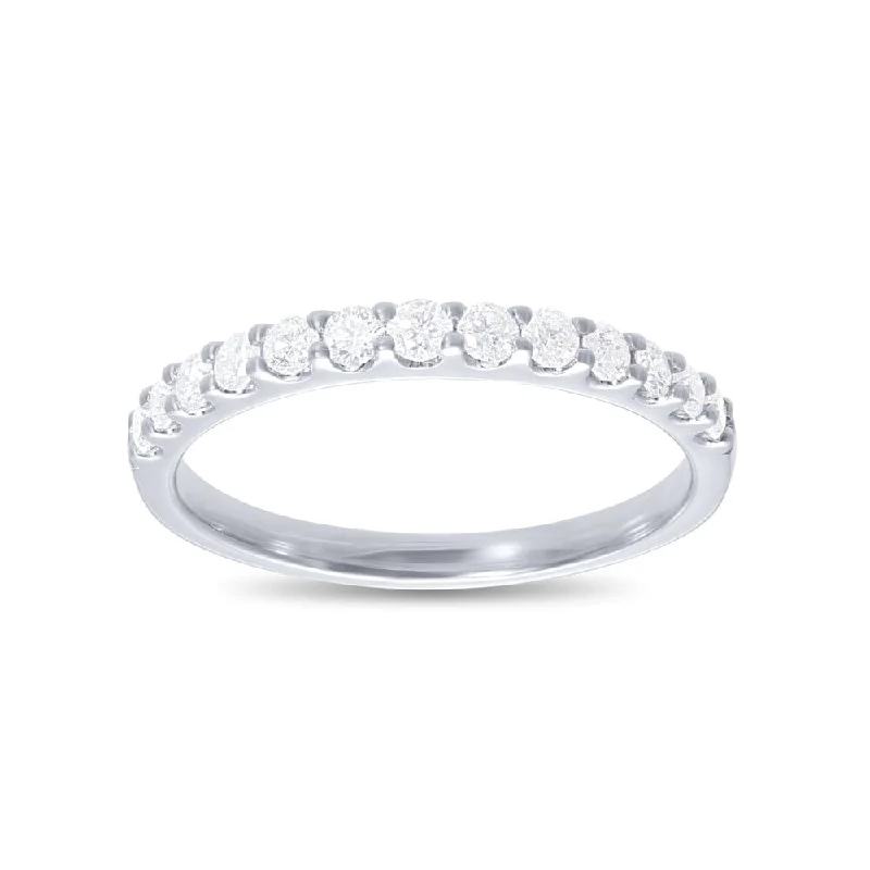 statement necklaces for women -trendy necklaces for women -Eternity Ring with 0.40ct of Diamonds in 18ct White Gold