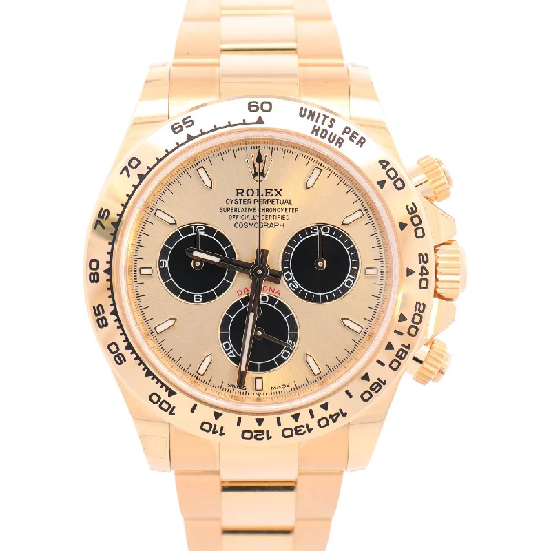 Rolex Daytona 40mm Yellow Gold Champagne Dial Ref# 126508