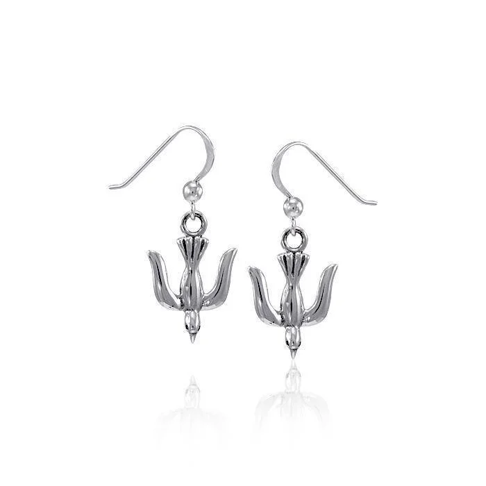 radiant earrings for women -diamond stud earrings for women -Holy Spirit Dove Sterling Silver Earrings TER1510