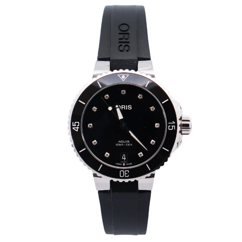 Oris Aquis 36.5mm Black Dial Watch Ref# 01.733.7731.4194