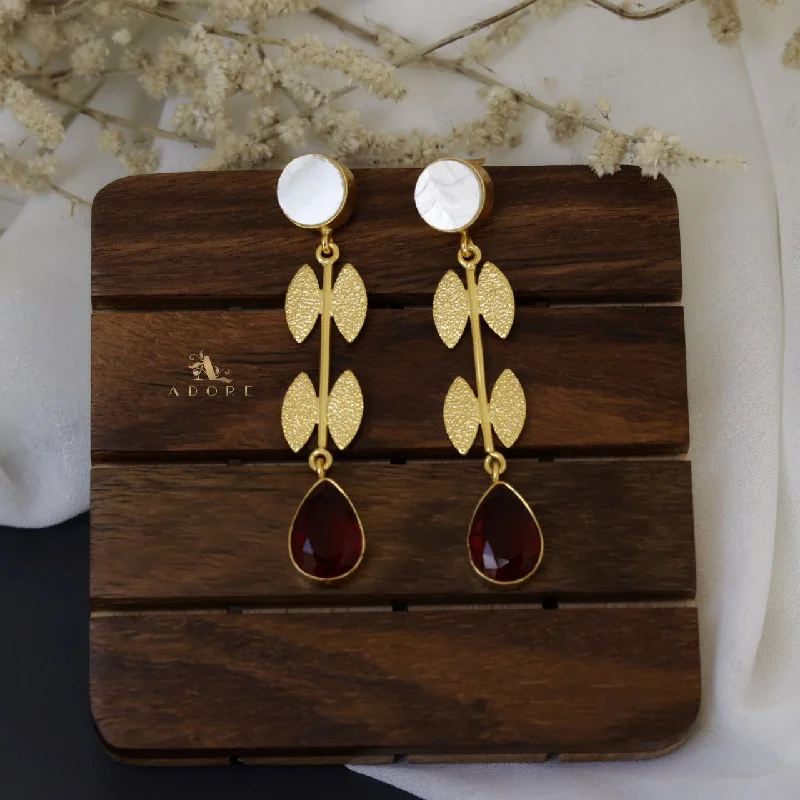 vintage earrings for women -gemstone earrings for women -Veronica Glossy Drop Earring