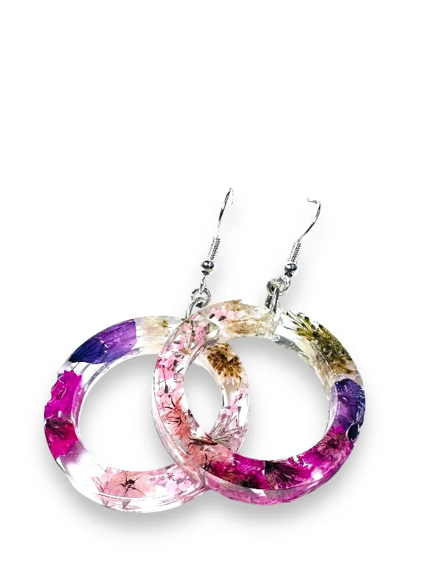 Pink and Purple Round Hoop