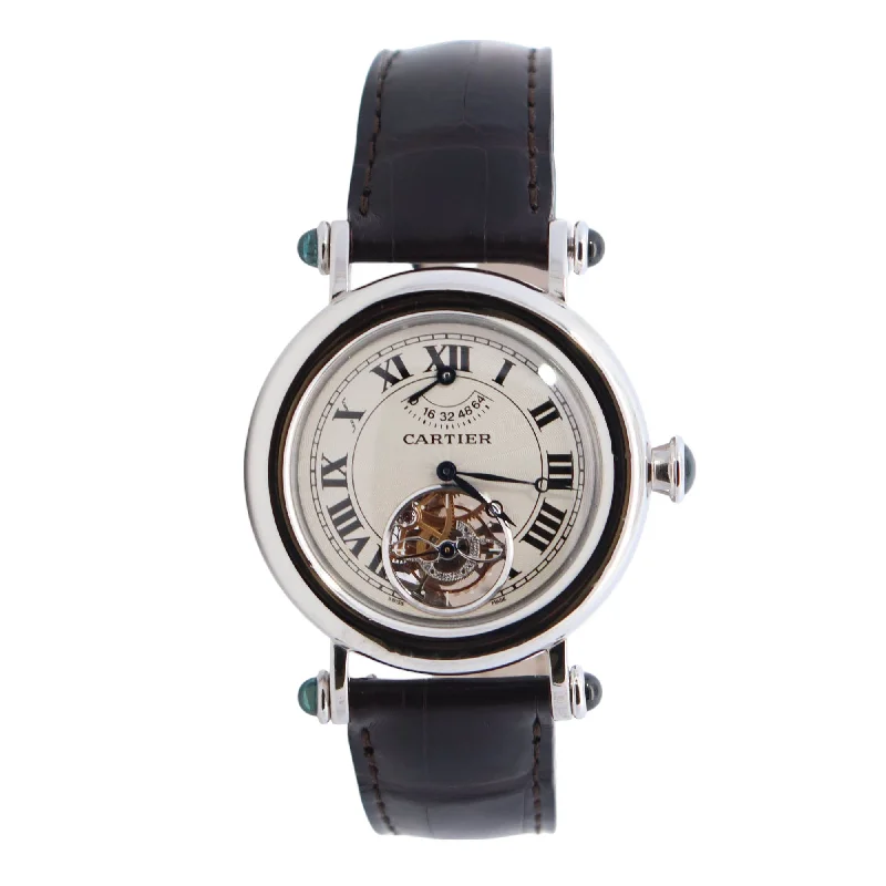 Cartier Diabolo 35mm White Dial Watch Ref# 2051