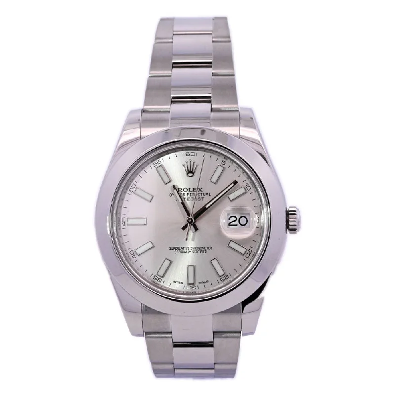 Rolex Datejust 41mm Stainless Steel Silver Dial Ref# 126300