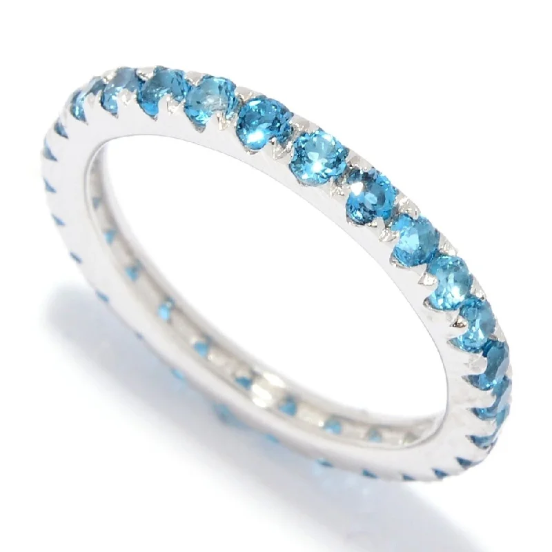 Sterling Silver London Blue Topaz Band Ring