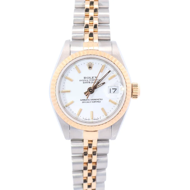 Rolex Datejust 26mm White Dial Watch Ref# 69173