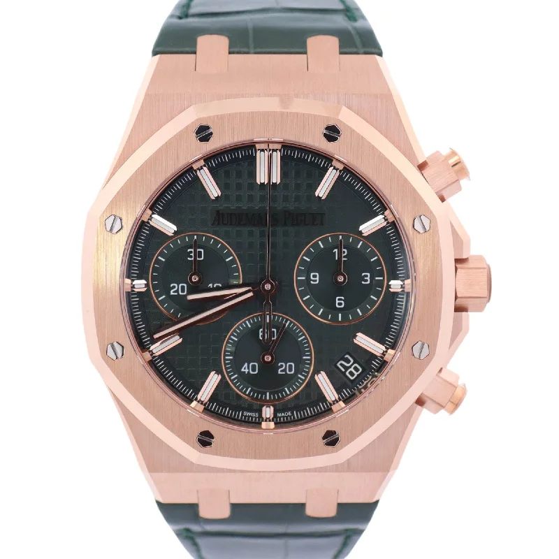 Audemars Piguet Royal Oak 41mm Green Dial Watch Ref# 26240OR.OO.D404CR.01