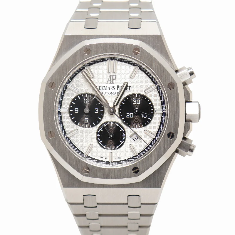 Audemars Piguet Royal Oak 41mm White Dial Watch Ref# 26331ST.OO.1220ST.03