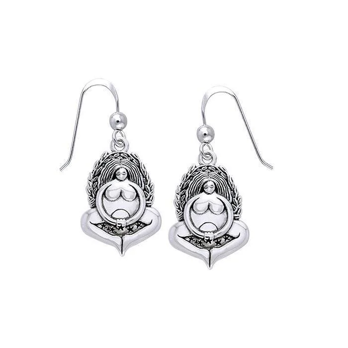 luxury diamond earrings for women -luxury pearl earrings forCeltic Mother Goddess Earrings TER489