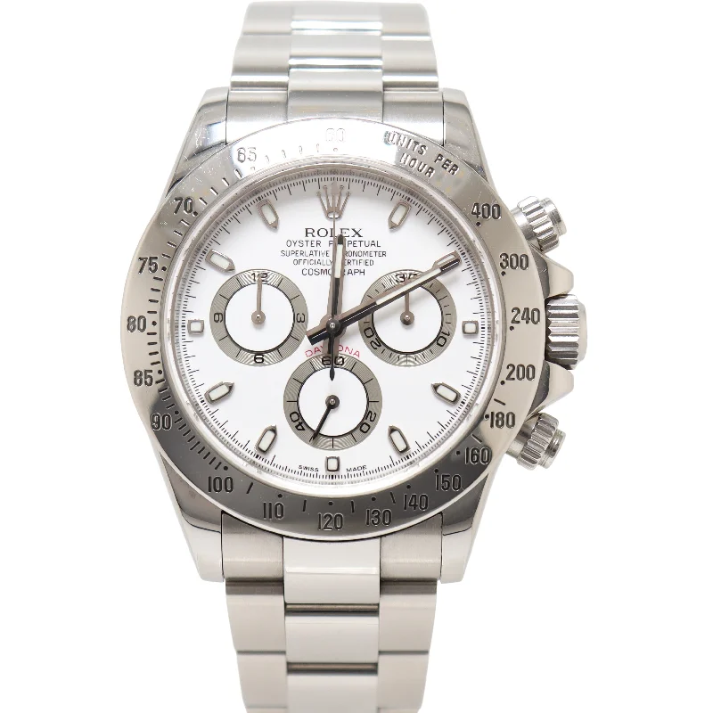 Rolex Daytona 40mm White Dial Watch Ref# 116520