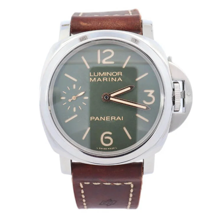 Panerai Luminor 44mm Green Dial Watch Ref# PAM00911