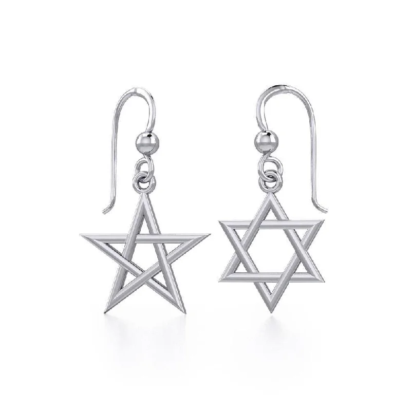 chandelier earrings for women -silver hoop earrings for women -The Star Of David Earrings TER198