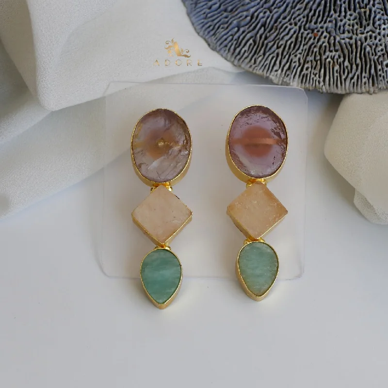 Amethyst + Rose + Amazonite Green