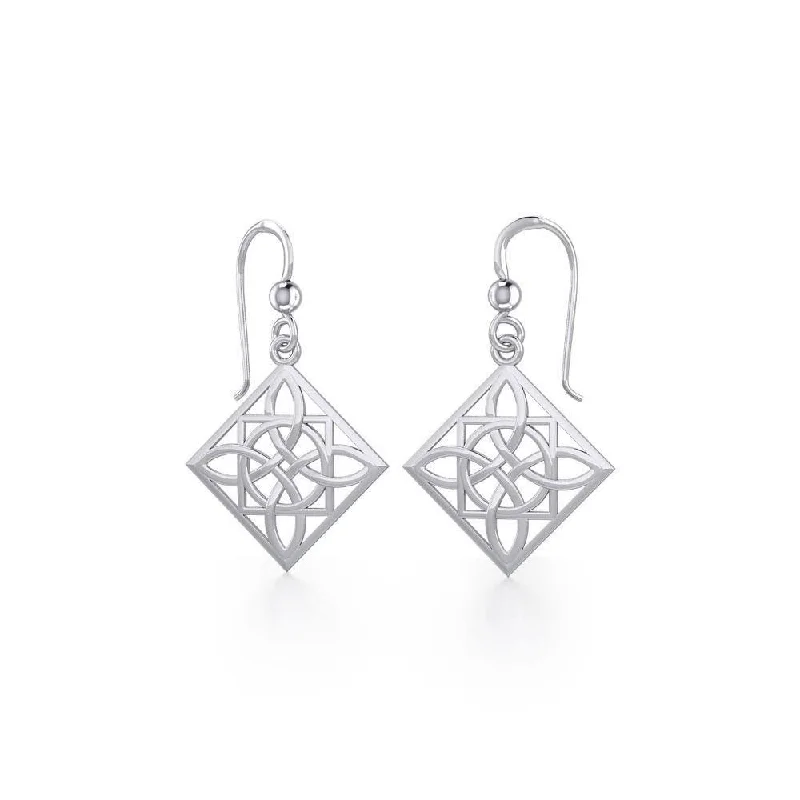 matching earrings and necklace sets -pearl earrings for women -Celtic Knotwork Sterling Silver Earrings TE220