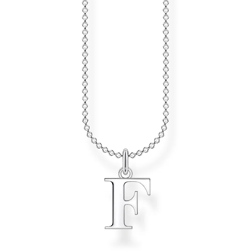 bohemian necklaces for women -colorful necklaces for women -Thomas Sabo Necklace Letter F