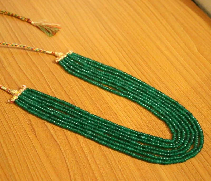 luxury diamond necklaces for women -high-end necklaces for women -Green onyx necklaces