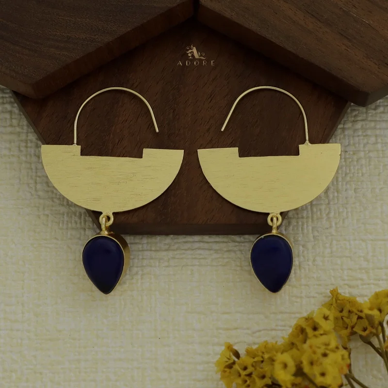 unique earrings for women -gold stud earrings for women -Heziah Glossy Earring