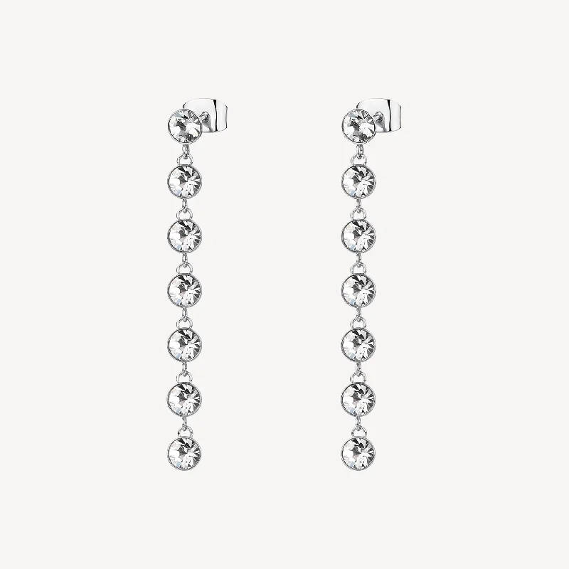 chandelier earrings for women -statement drop earrings for women -Brosway SYMPHONIA EARRINGS - YM145