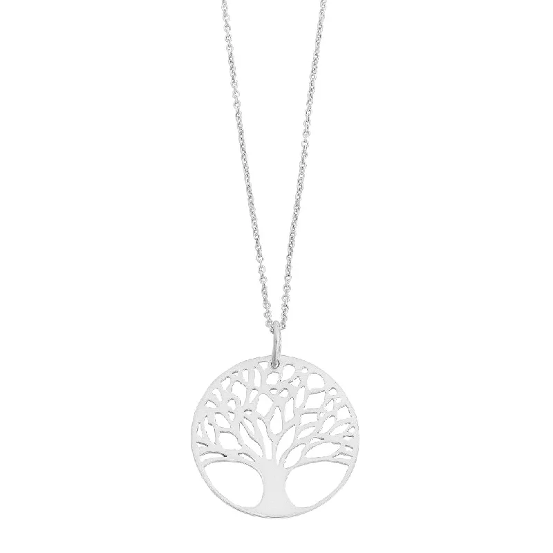 religious necklaces for women -luxury gold necklaces for women -Sterling Silver Family Tree Necklace