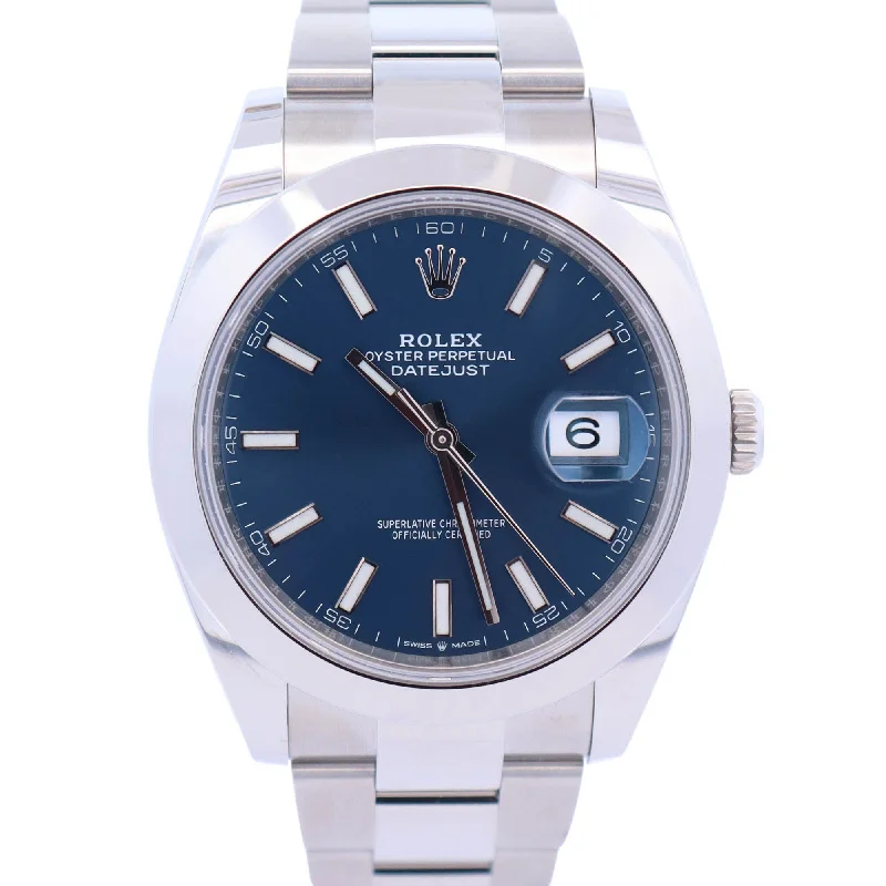 Rolex Datejust 41mm Blue Dial Ref# 126300