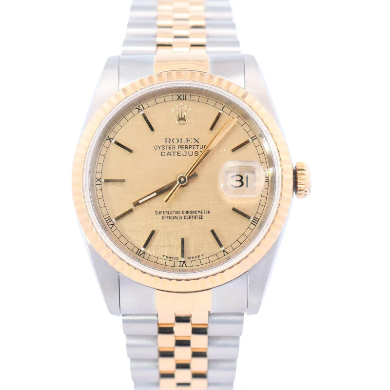 Rolex Datejust 36mm Champagne Dial Ref# 16233