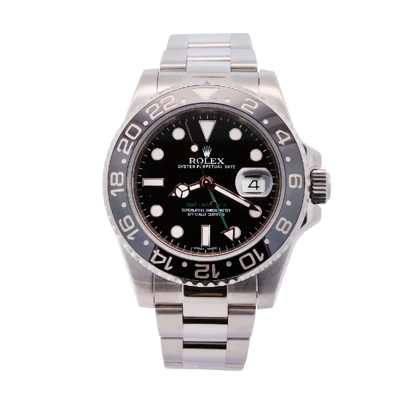 Rolex GMT-Master II 40mm Black Dial Watch Ref# 116710