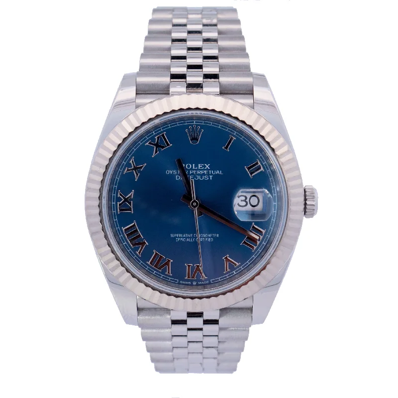 Rolex Datejust 41mm Blue Dial Watch Ref# 126334