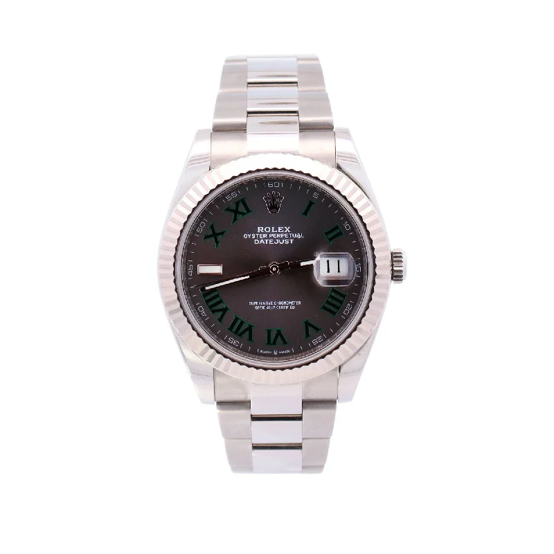 Rolex Datejust 41mm Wimbledon Dial Watch Ref# 126334