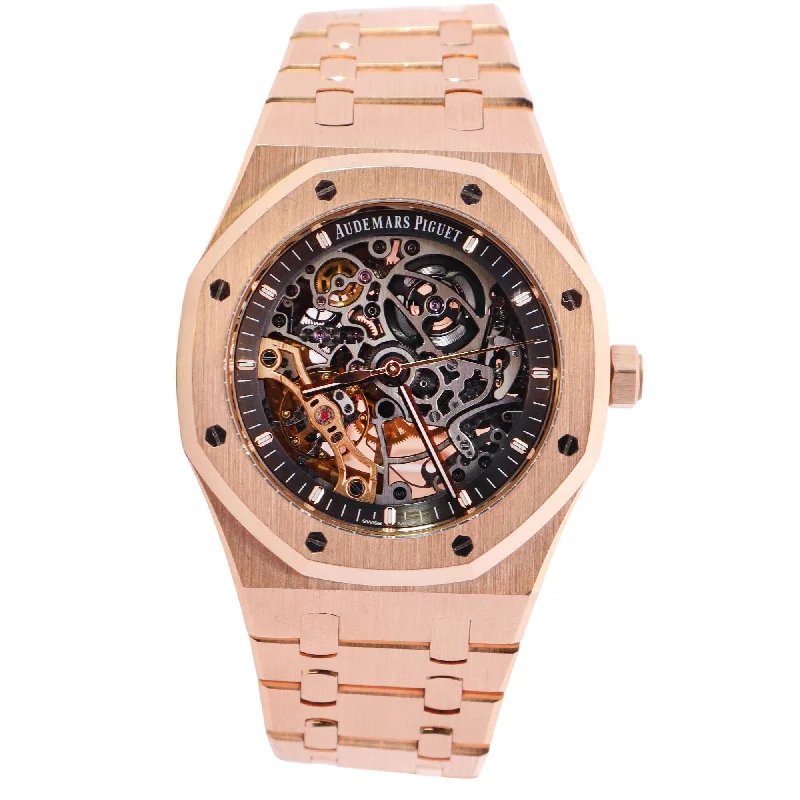 Audemars Piguet Royal Oak 41mm Openwork Dial Watch Ref# 15407OR.OO.1220OR.01