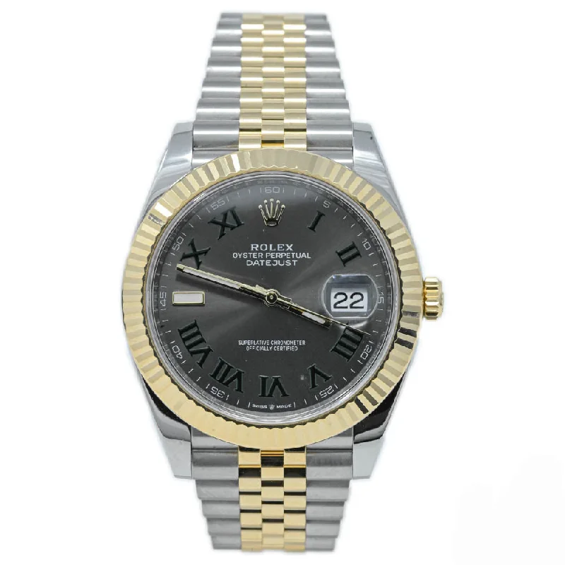 Rolex Datejust 41mm Wimbledon Dial Watch Ref# 126333