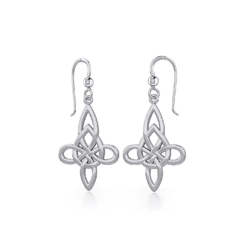 bohemian earrings for women -personalized earrings for women -Celtic Knotwork Sterling Silver Earrings TE191