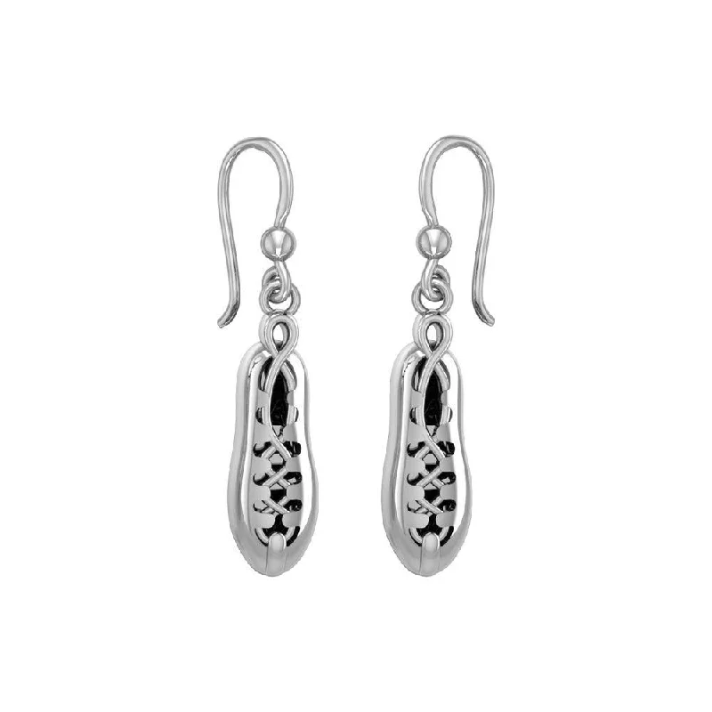 gemstone earrings for women -cute earrings for women -Irish Dancing Shoes Silver Earrings TER107