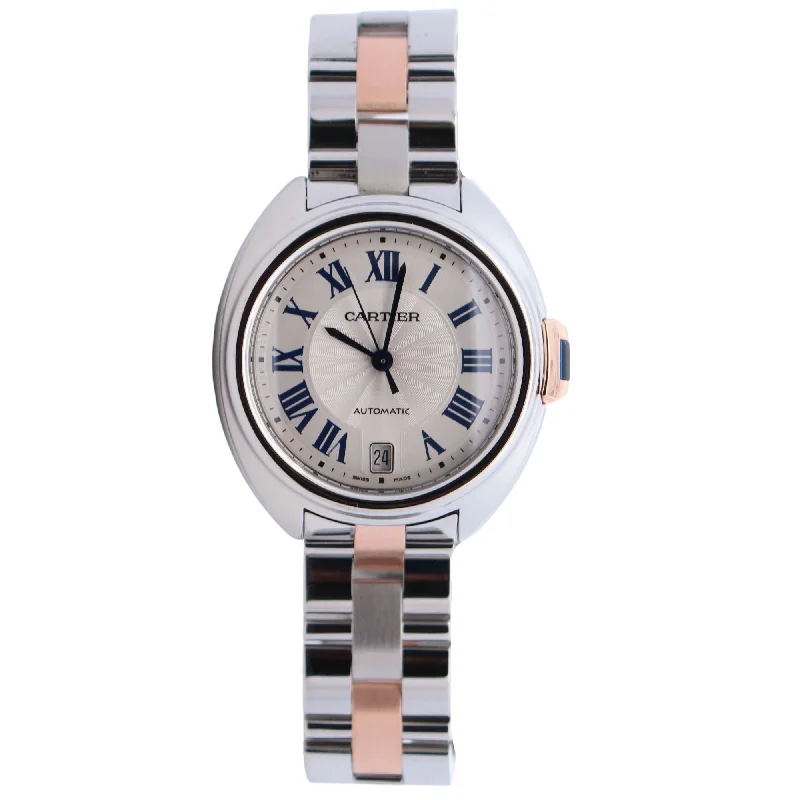 Cartier Cle De Cartier 35mm White Dial Watch Ref# W2CL0003