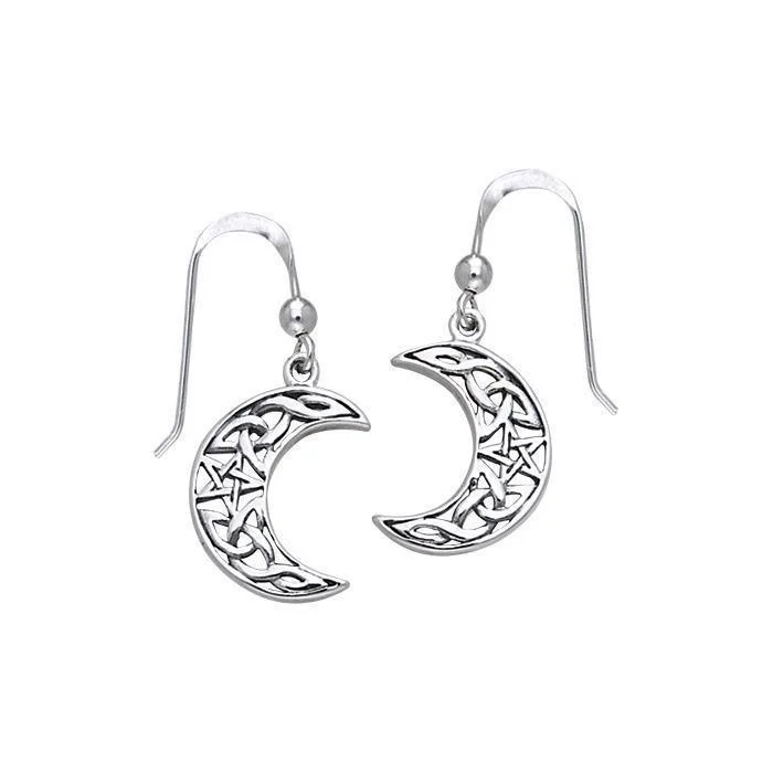 colorful earrings for women -hoop earrings for women -Magick Moon Silver Earrings TER148